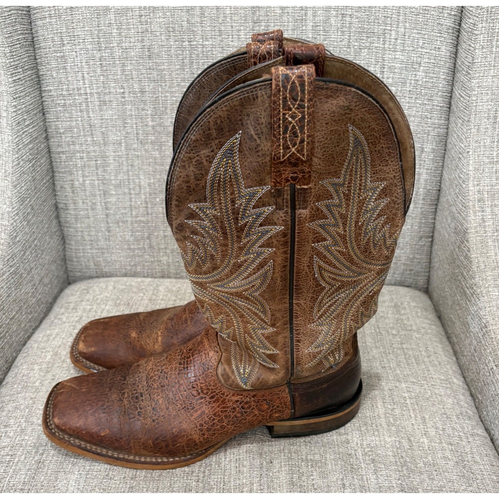 Ariat Quickdraw Mens Brown Leather Western Cowboy Boots 10017381 Size 11.5 D